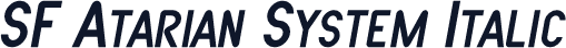 SF Atarian System Italic