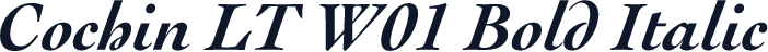 Cochin LT W01 Bold Italic