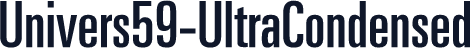 Univers59-UltraCondensed