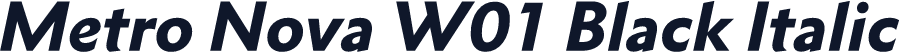 Metro Nova W01 Black Italic