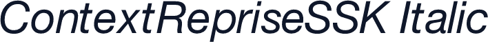 ContextRepriseSSK Italic
