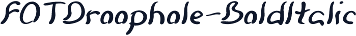 FOTDroophole-BoldItalic