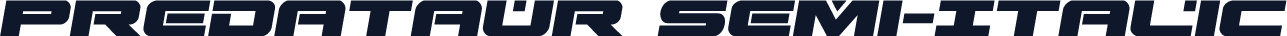 Predataur Semi-Italic