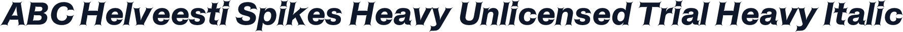 ABC Helveesti Spikes Heavy Unlicensed Trial Heavy Italic