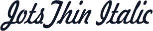 JotsThin Italic