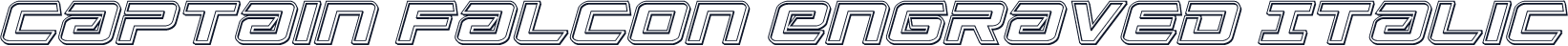 Captain Falcon Engraved Italic
