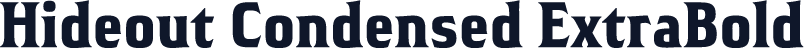 Hideout Condensed ExtraBold
