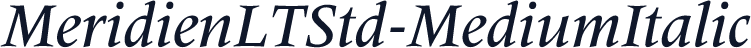 MeridienLTStd-MediumItalic