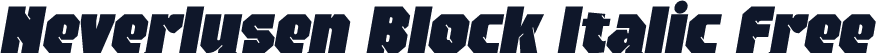 Neverlusen Block Italic Free