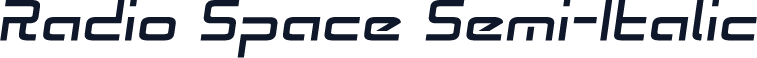 Radio Space Semi-Italic