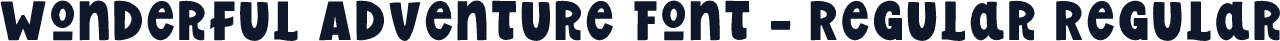 Wonderful Adventure Font - Regular Regular