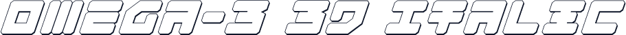 Omega-3 3D Italic
