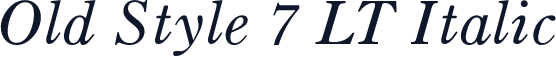 Old Style 7 LT Italic