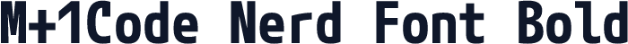 M+1Code Nerd Font Bold