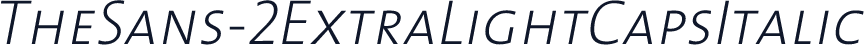 TheSans-2ExtraLightCapsItalic