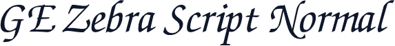 GE Zebra Script Normal