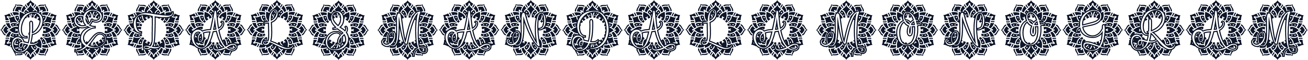 Petals Mandala Monogram
