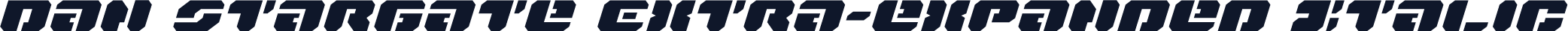 Dan Stargate Extra-expanded Italic