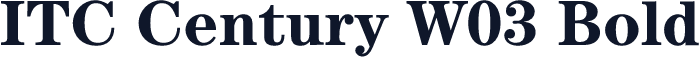 ITC Century W03 Bold