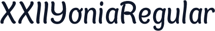 XXIIYoniaRegular