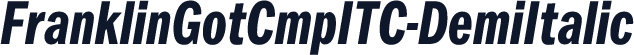 FranklinGotCmpITC-DemiItalic