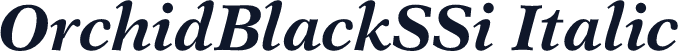 OrchidBlackSSi Italic