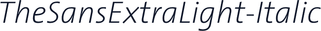 TheSansExtraLight-Italic