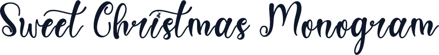 Sweet Christmas Monogram