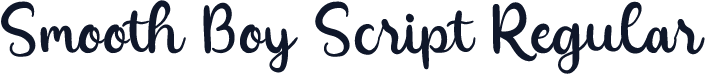 Smooth Boy Script Regular