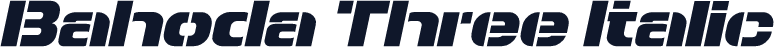 Bahoda Three Italic