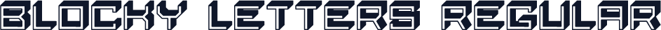 Blocky Letters Regular