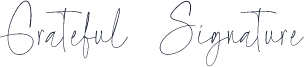 Grateful Signature