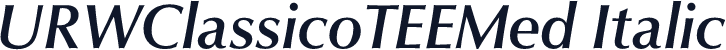 URWClassicoTEEMed Italic