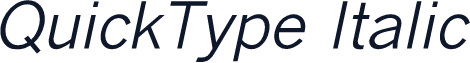 QuickType Italic