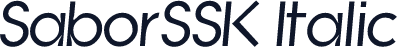 SaborSSK Italic