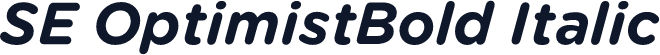 SE OptimistBold Italic