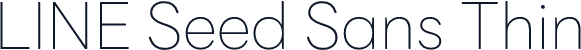 LINE Seed Sans Thin