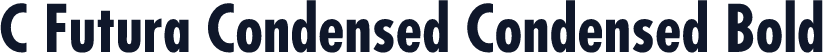 C Futura Condensed Condensed Bold