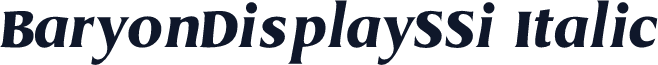BaryonDisplaySSi Italic