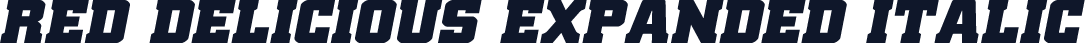 Red Delicious Expanded Italic