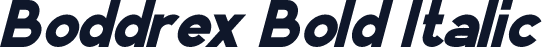 Boddrex Bold Italic