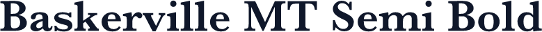 Baskerville MT Semi Bold