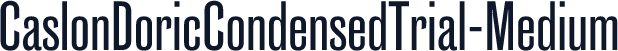 CaslonDoricCondensedTrial-Medium