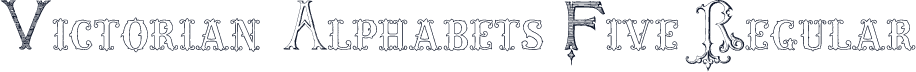 Victorian Alphabets Five Regular