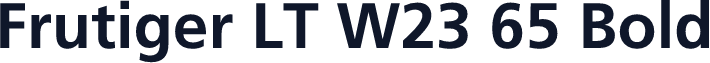 Frutiger LT W23 65 Bold