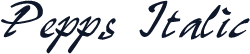 Pepps Italic