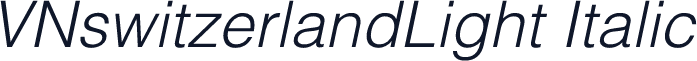 VNswitzerlandLight Italic