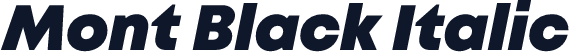 Mont Black Italic