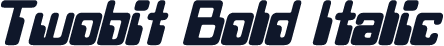 Twobit Bold Italic