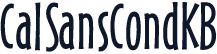 CalSansCondKB